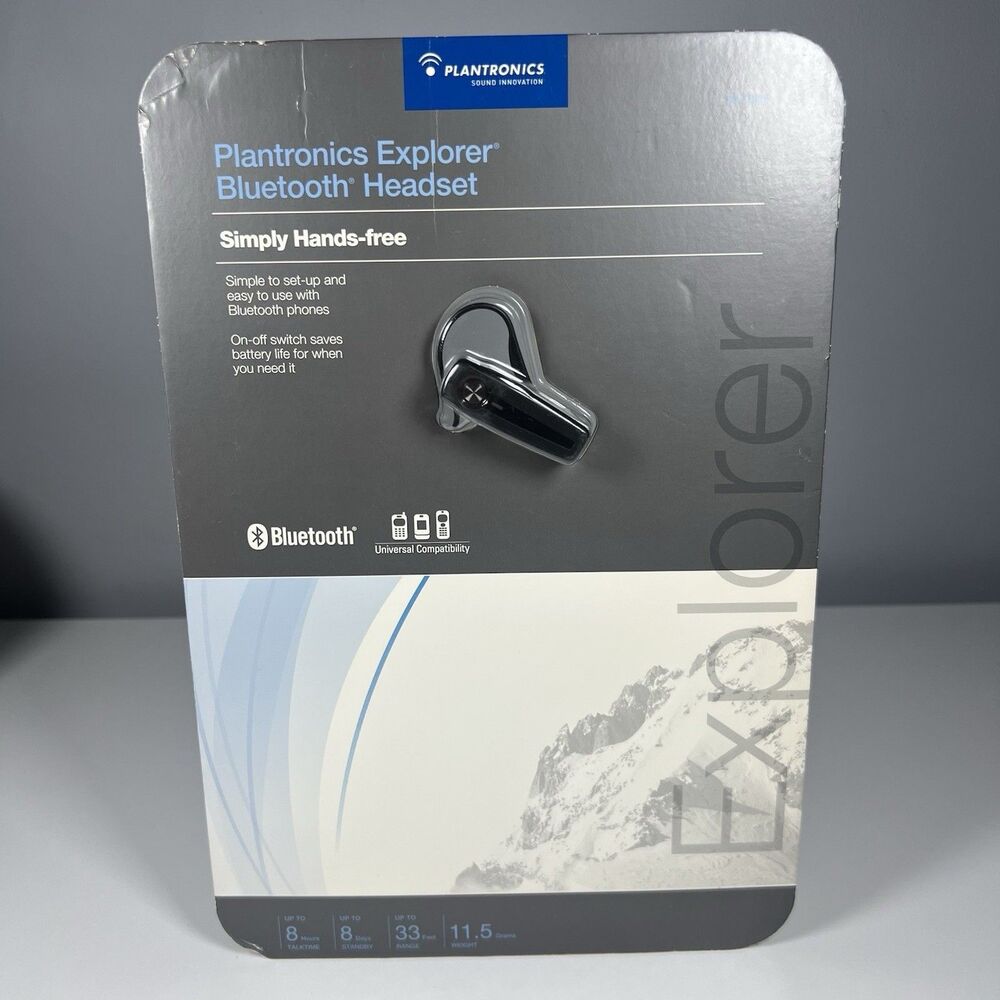 Plantronics Explorer 210 Bluetooth Headset Wireless Hands Free New Sealed